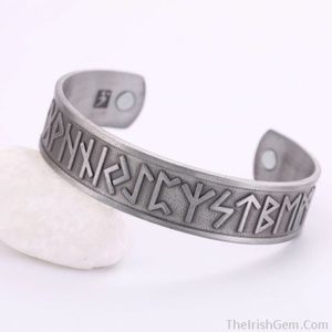 Nordic Runes Cuff Bracelet